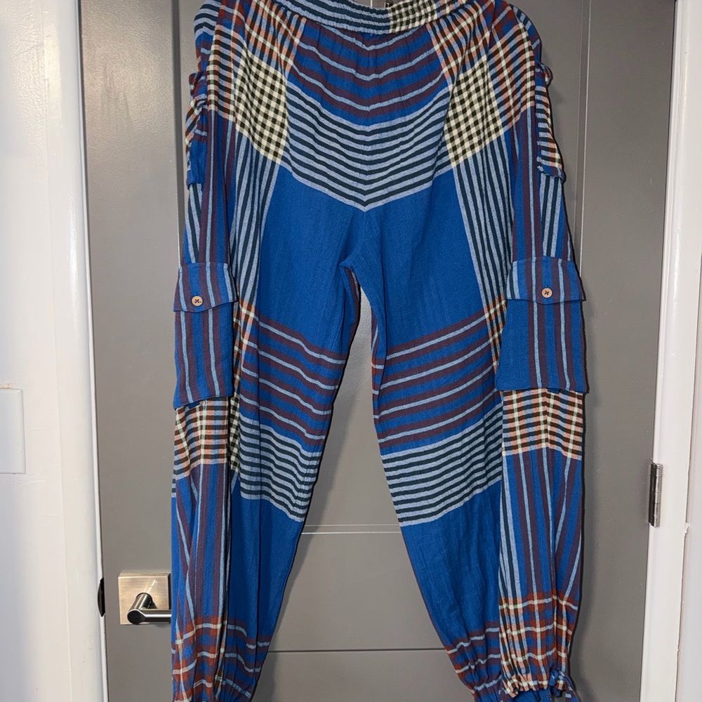Red white and Blue W free people xs
